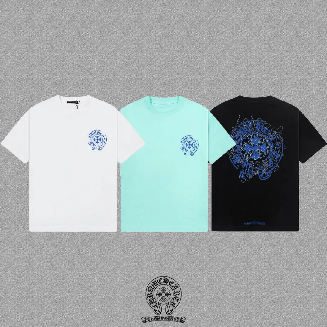 [CH ] 2026FW T LOGO Premium 26s Same Style ：Black White Green Size：S M L XL 2XL